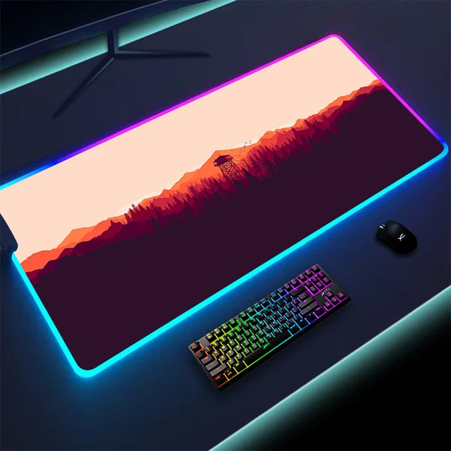 Luminous LED keyboard with touchpad