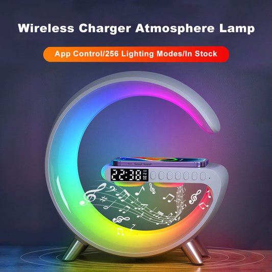 Smart Sound Machine Light Alarm Wireless Charger Bluetooth Speaker