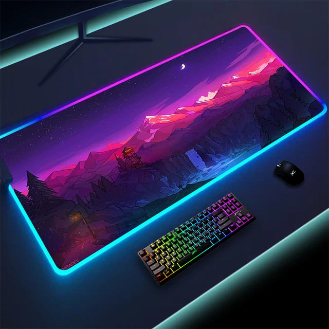 Luminous LED keyboard with touchpad