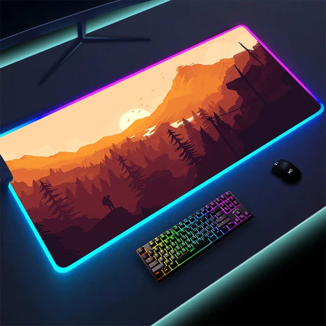 Luminous LED keyboard with touchpad