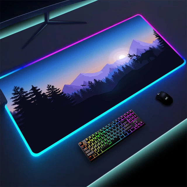 Luminous LED keyboard with touchpad