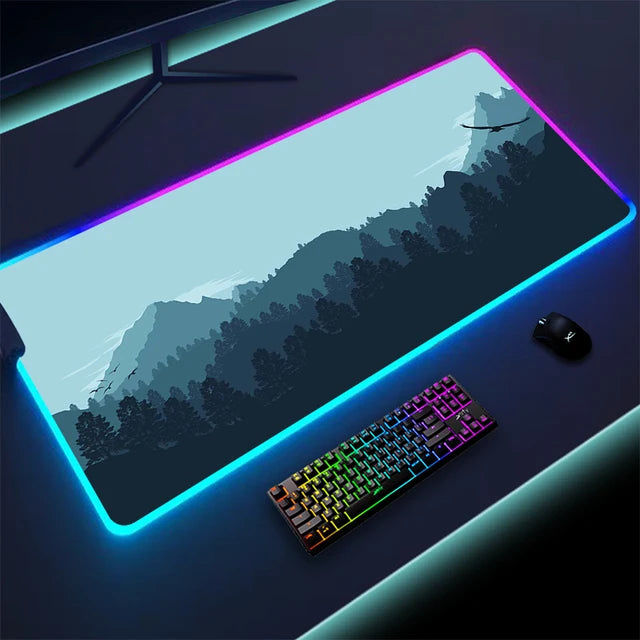 Luminous LED keyboard with touchpad