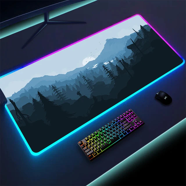 Luminous LED keyboard with touchpad